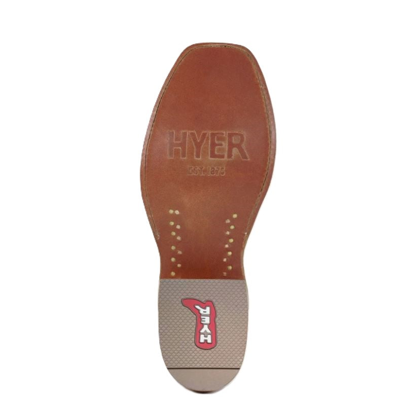 Le Bos Hyer Black/Grass Culver Men's 13 Inch Cutter Toe Roughout Western Boots HM12008