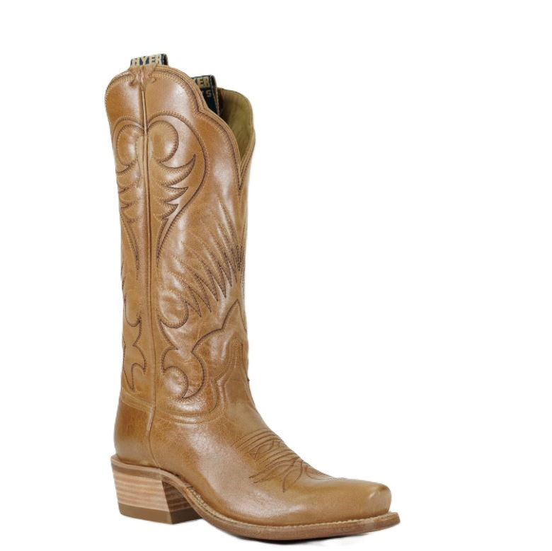 le bos Hyer Boots Honey Leawood 13 inch Cutter Toe Women's Goat Boots HW42008