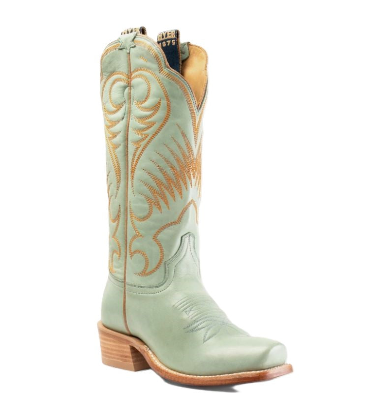 le bos Hyer Boots Robin's Egg Leawood Women's 13 inch Cutter Toe Boots HW42010