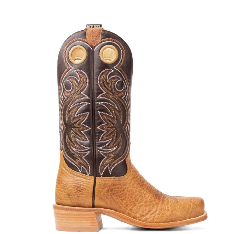 Le Bos Hyer Tan/Brown Riley Men's 13 Inch Cowhide Cutter Toe Western Boots HM12023