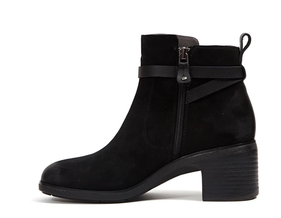 Le Bos Jambu Black/Gunmetal ViVi Women's Kid Suede Chelsea Ankle Boots J4VIV01