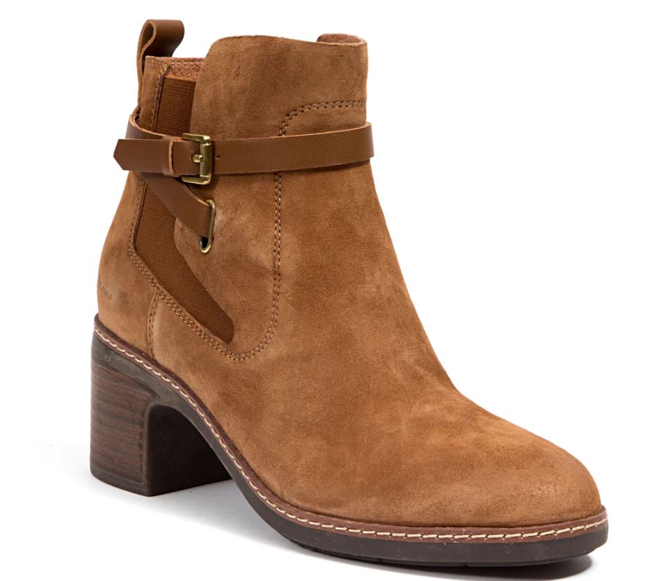 le bos Jambu Dark Tan Vivi Kid Suede Women's Chelsea Boots J4VIV66