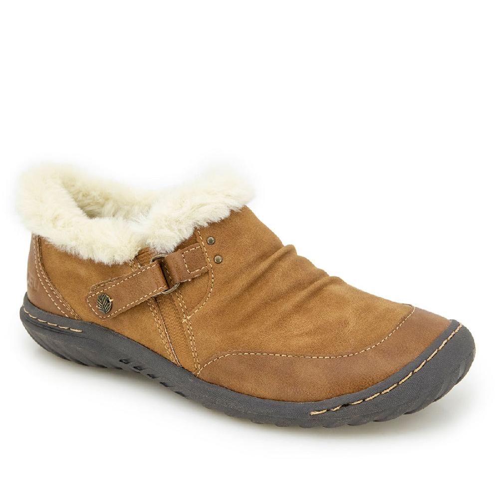 le bos Jambu Tan Heather Women's Slip On Shoes B4HEA04