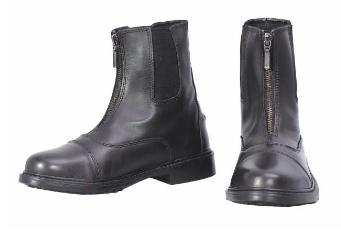 le bos JPC Equestrian Black TuffRider Ladies Perfect Front Zip Paddock Boots 30119