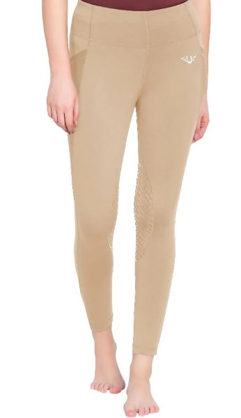 le bos JPC Equestrian Safari Tuffrider Minerva Equicool Womens Tights 100968-SAFARI