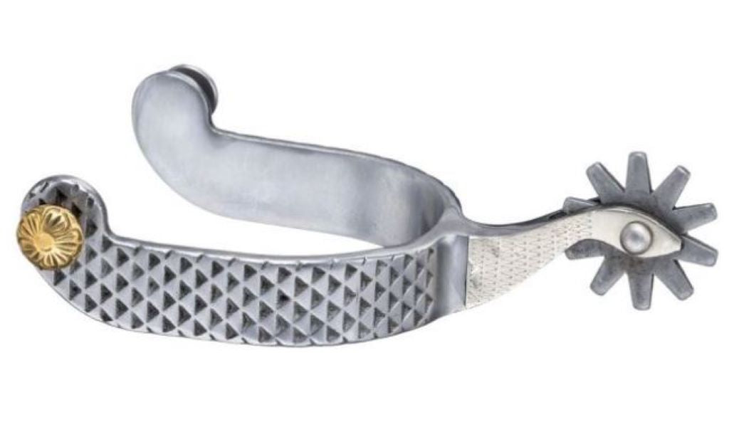 le bos JT International Tough1 Sweet Iron Rasp Design Men's Spurs 78-9962-0-0