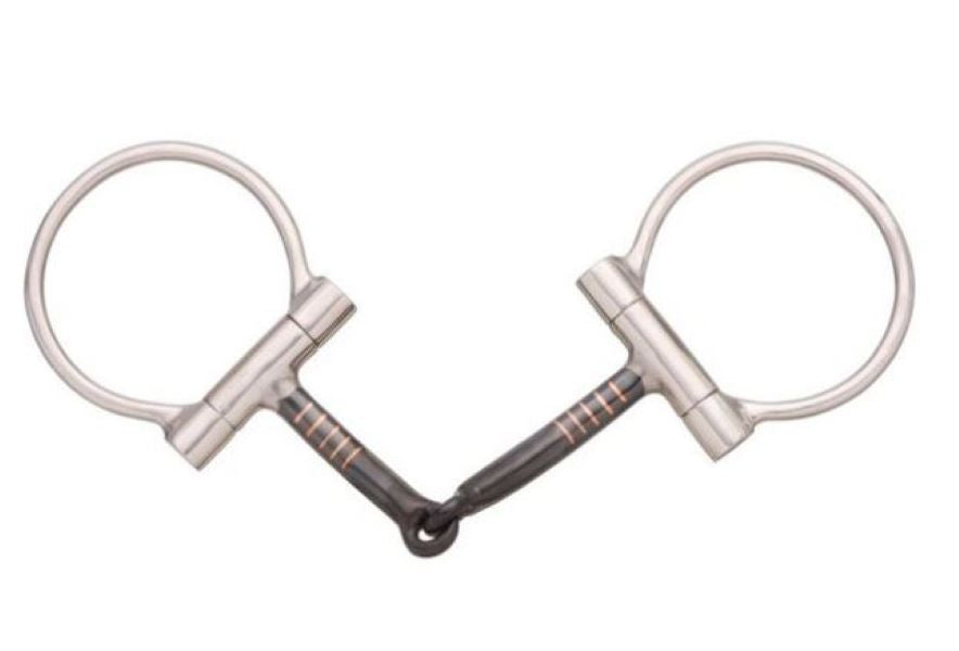 le bos JT International Tough1 Sweet Iron Snaffle Offset Dee 255406-0-0