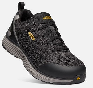 le bos Keen Black/Grey Flannel Men's Sparta (Aluminum Toe) Work Shoes 1021345