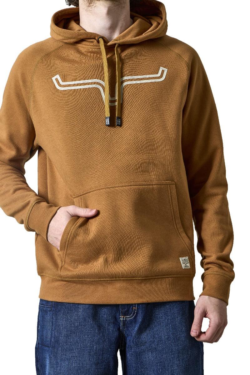 le bos Kimes Ranch Brown Outlier Relaxed Fit Men's Hoodie MHO0000011-BRN