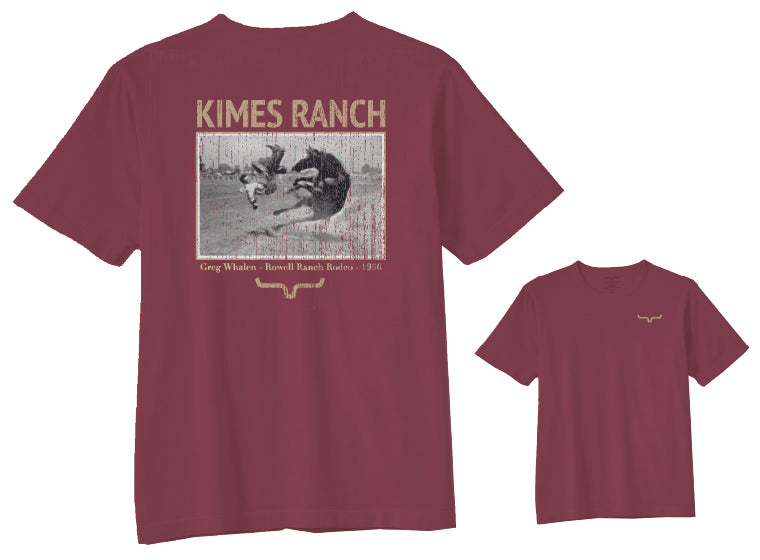 le bos Kimes Ranch Dark Red Waspy RP Men's Graphic T-Shirt MSH0000130-DR