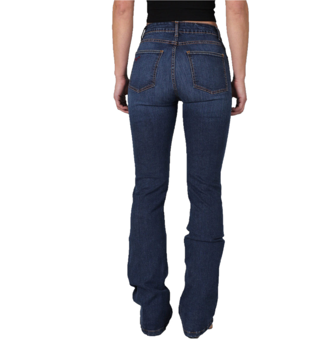 le bos Kimes Ranch Indigo Chloe Mid Rise Bootcut Women's Jeans WJ-381215