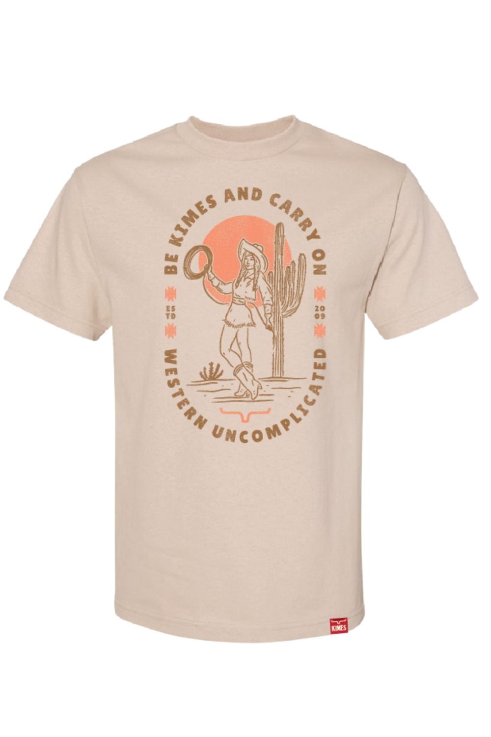 le bos Kimes Ranch Sand 'Be Kimes and Carry On' Women's Graphic T-Shirt WSH0000064