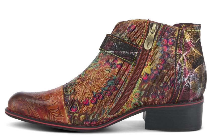 Le Bos L'Artiste By Spring Step Camel Multi Georgiana Scope Women's Boots