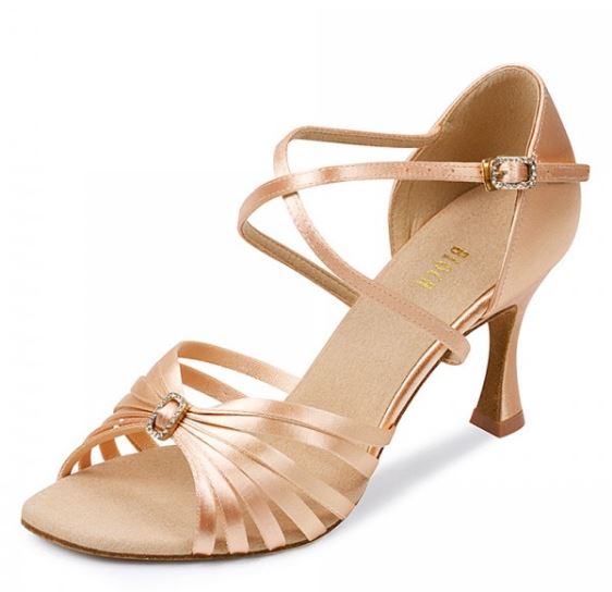 le bos Ladies Bloch Rosalina Latin Dance Sandal With Quick Fit Buckle Flared