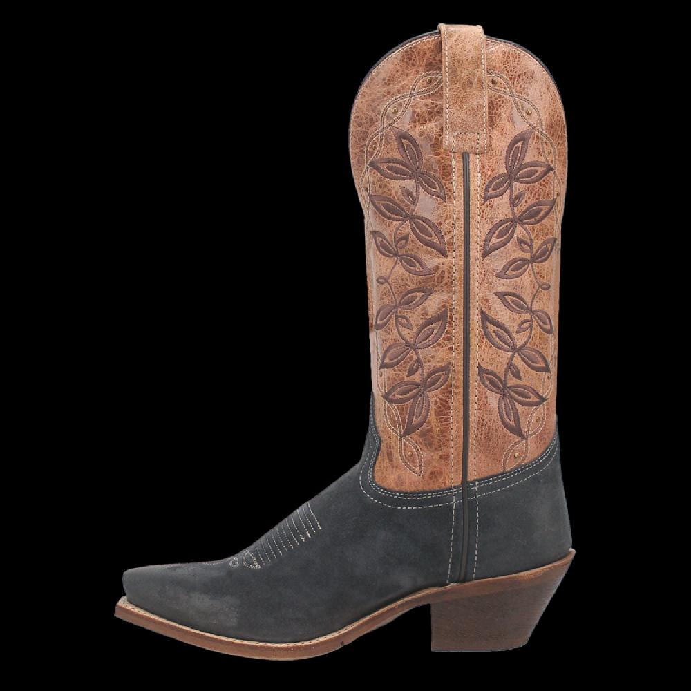 Le Bos Laredo Navy/Tan Kama Womens's Leather Western Boots 20009