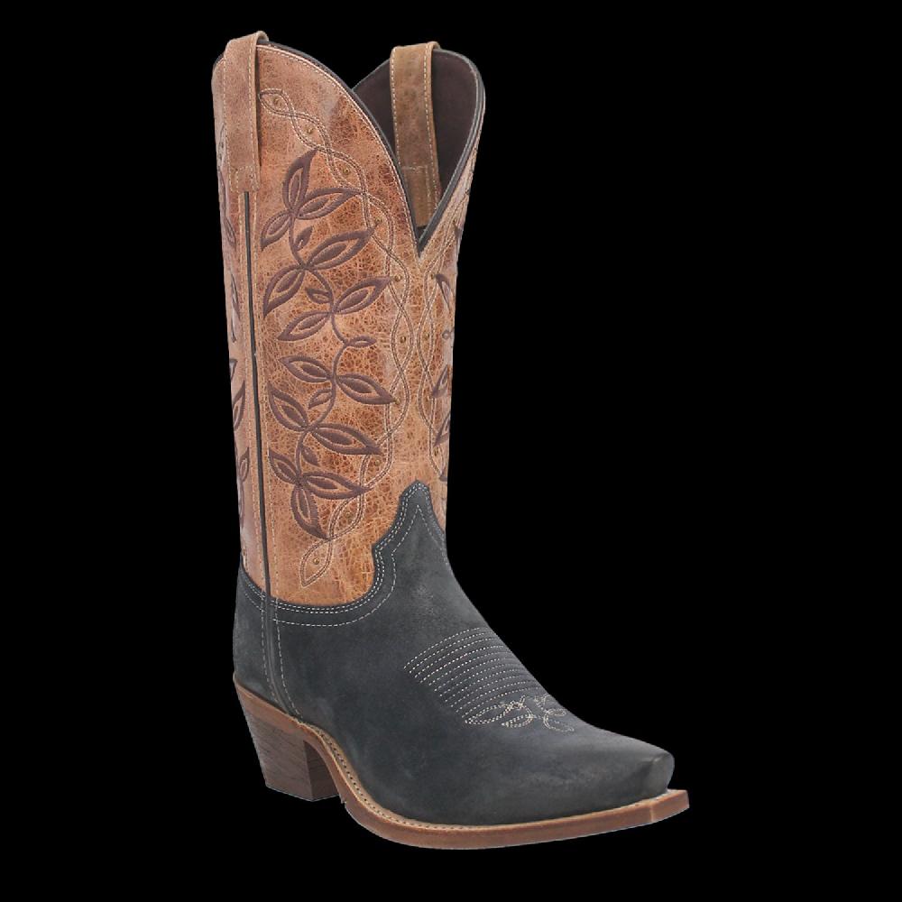 le bos Laredo Navy/Tan Kama Womens's Leather Western Boots 20009