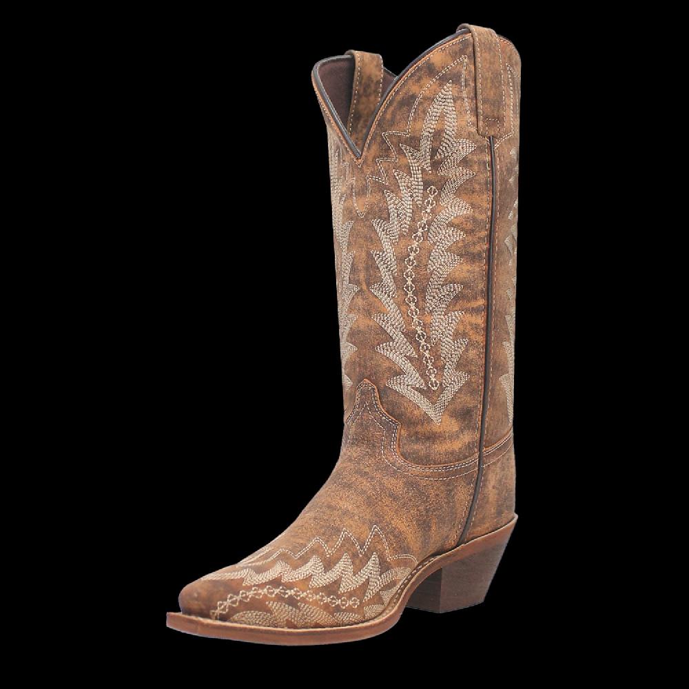 Le Bos Laredo Tan/Tan EmmyLee Women's Leather Boots 52189