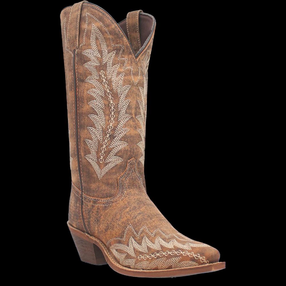 le bos Laredo Tan/Tan EmmyLee Women's Leather Boots 52189