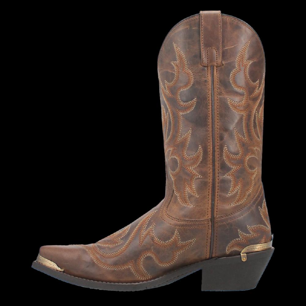 Le Bos Laredo Tan/Tan Jameson Men's 12 Inch Snip Toe Leather Western Boots 68549
