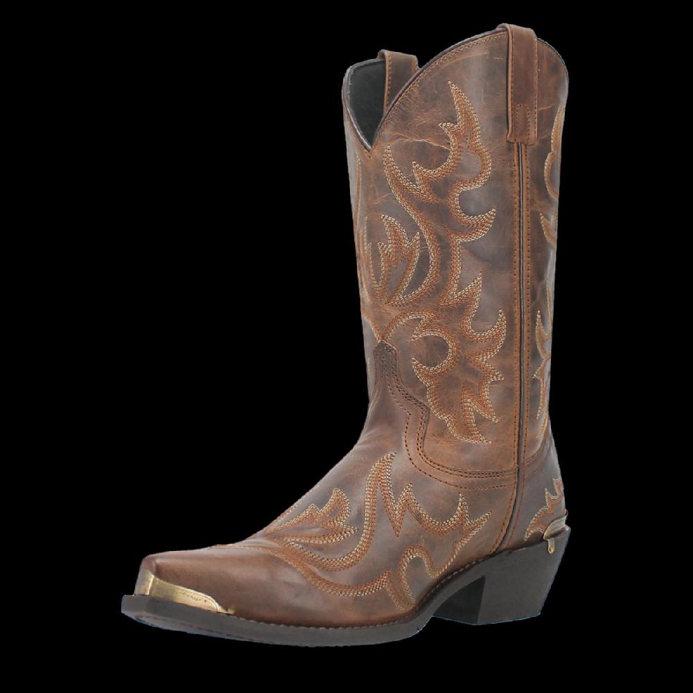 Le Bos Laredo Tan/Tan Jameson Men's 12 Inch Snip Toe Leather Western Boots 68549