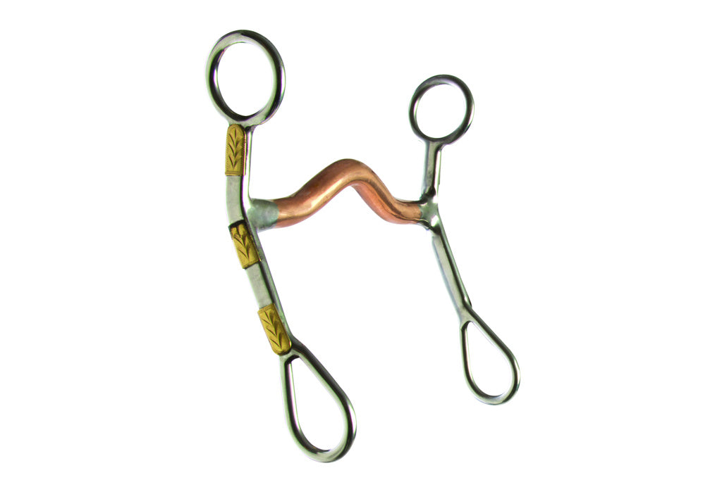 le bos 175806 Curb Bit with Brass Trim