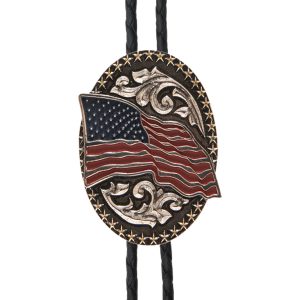 le bos And West American Flag Bolo BOL142