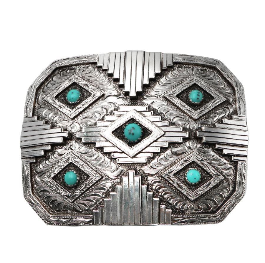 le bos Andwest Cast Blanket Aztec Buckle 757