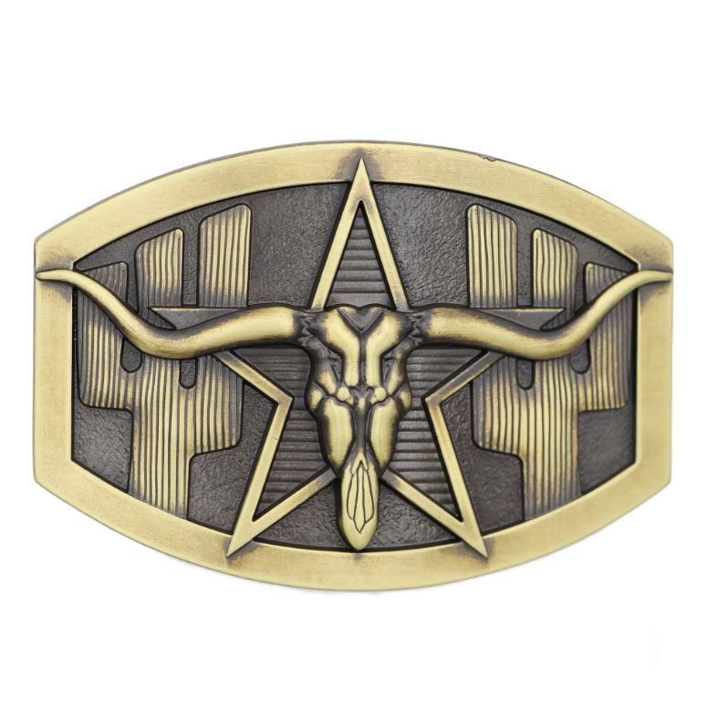 le bos Andwest Saguro Cactus Longhorn Buckle 597