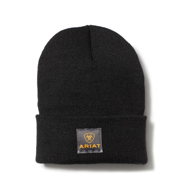 le bos Ariat Black Rebar Watch Knit Cap 10024503