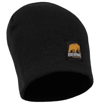 le bos Berne Black Mens Knit Beanie H149