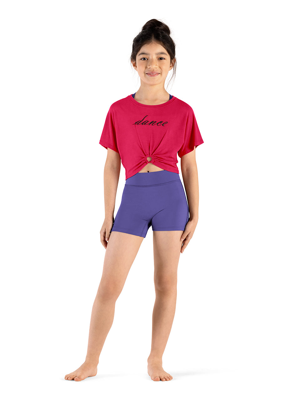 Le Bos Bloch Dance Print Crop Tee M753C