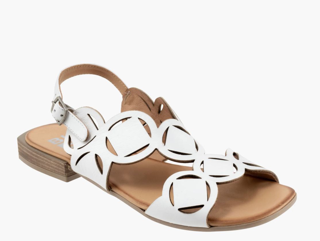le bos Bueno White Avril Women's Sandals B1300100