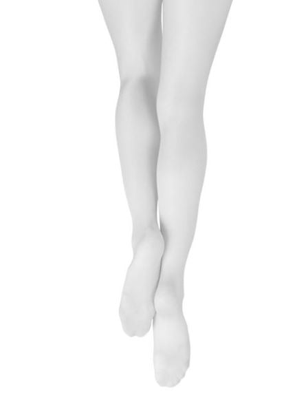 le bos Capezio White Ultra Shimmery Tights 1808C