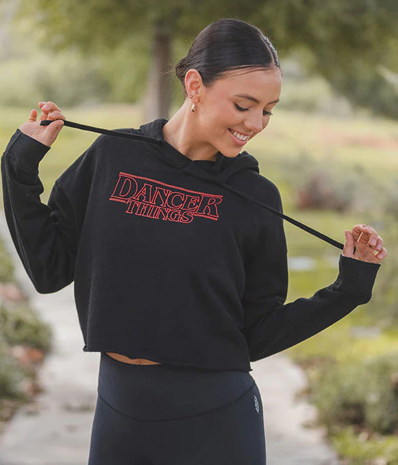 le bos Covet Dancer Things Crop Hoodie DT-CH