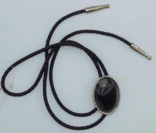 le bos Double S Onyx Stone Western Bolo 22836
