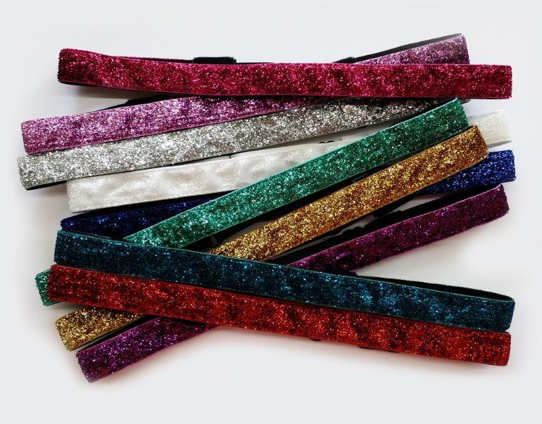 le bos HP-GTEHB Glitter Ribbon Adjustable Headband