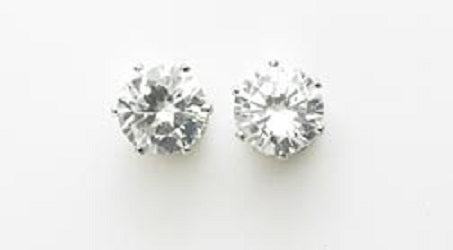 le bos J-118EP 10MM CZ Sterling Silver Earrings
