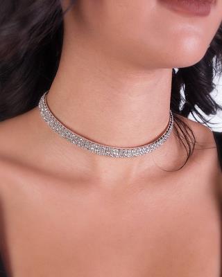 le bos J-131 3 Row Clear Adjustable Stretch Choker