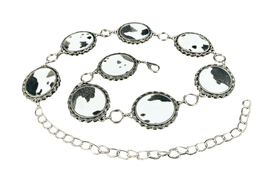 le bos Kamberly Silver Women's Belt 16017-SILVER