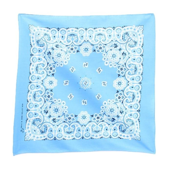 le bos M & F Western Light Blue Bandana 10010-13