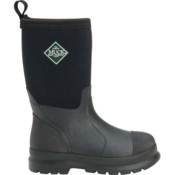 Le Bos Muck Black Kid's Chore 11inch Boots KCH-000