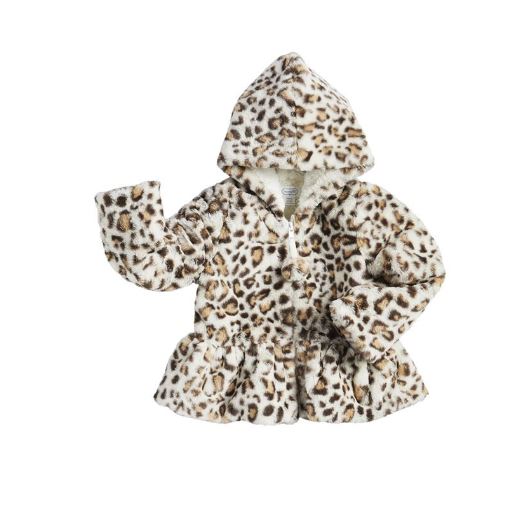 le bos Mud Pie Leopard Fur Girls Jacket 11080090
