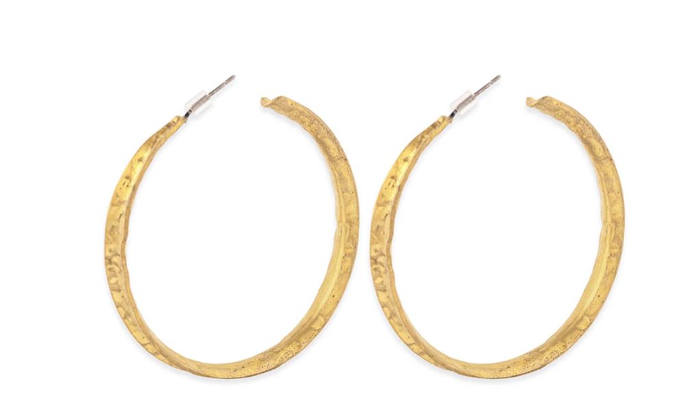 le bos Myra Bag Golden Hoop Earrings S-11042