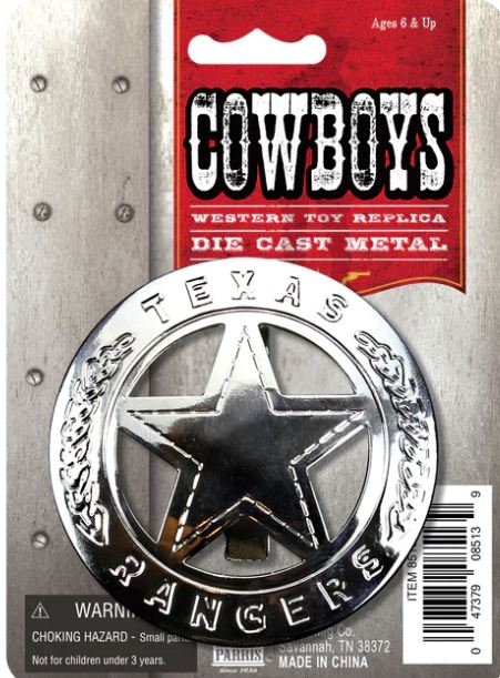 le bos Parris Toys Texas Rangers Badge 8512C