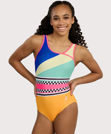Le Bos Plum Sports Mode Keyhole Swoop Leotard