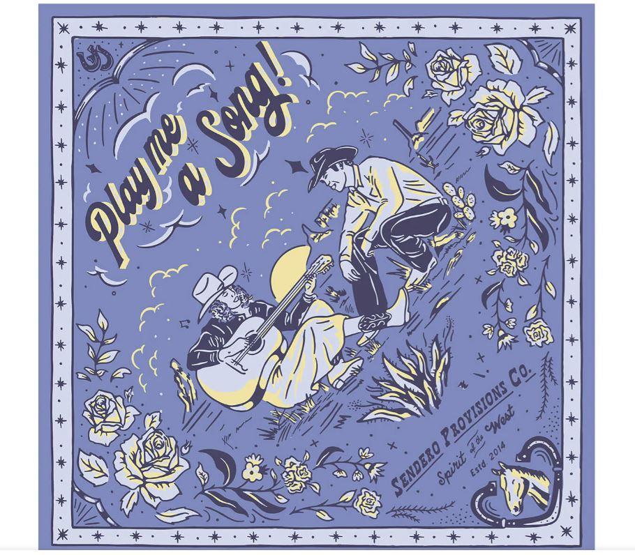 le bos Sendero Play a Song Bandana SPCA225S15AXX