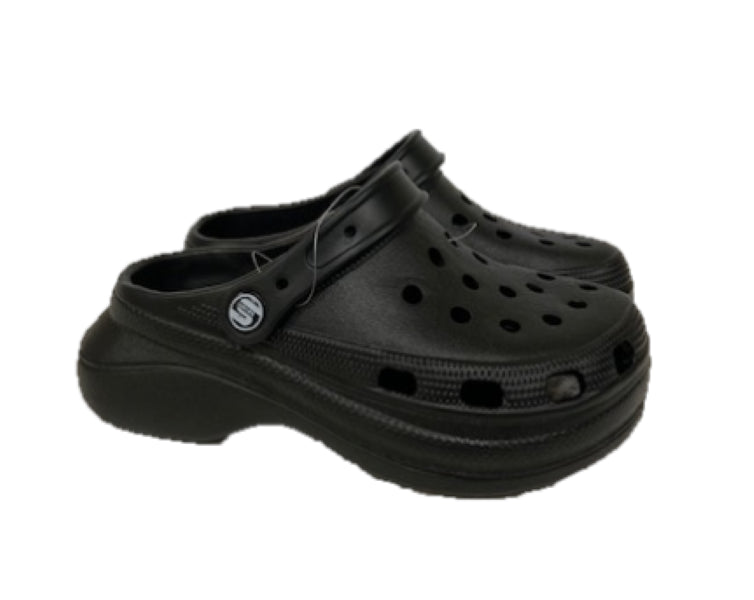 le bos Surf7 Black Kids Clogs FF379K-BLK