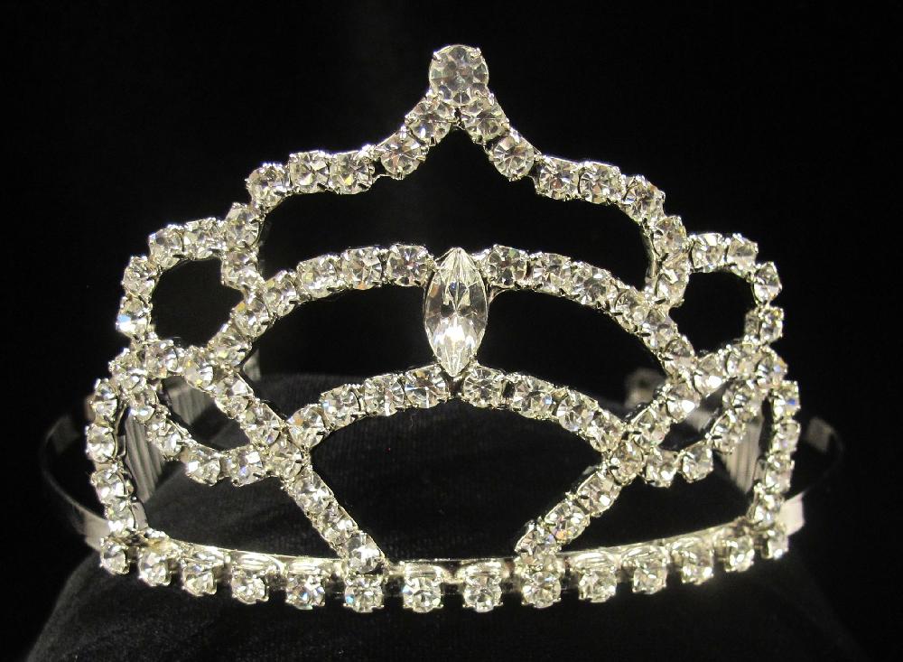 le bos T-27 Rhinestone Sparkling Tiara Headpiece