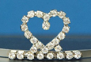 le bos T-72 Sparkling Rhinestone Tiara Headpiece