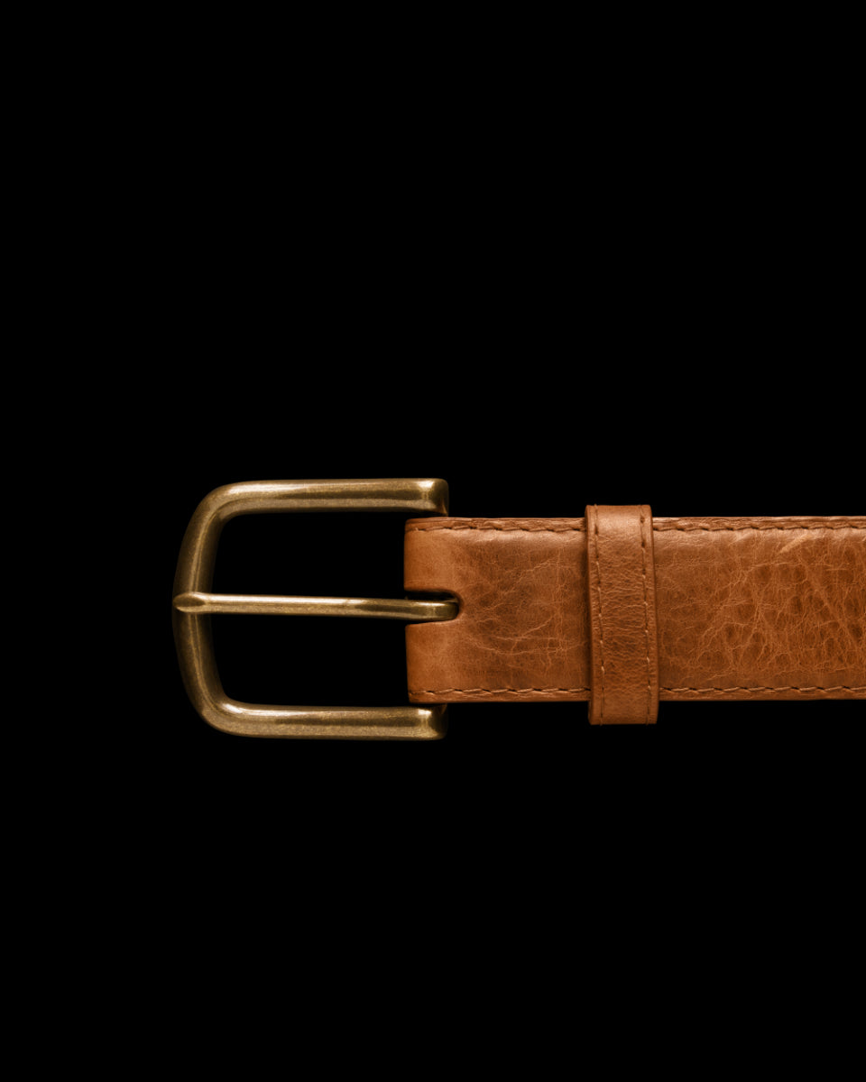 Le Bos Tecovas Tan Bison Belt